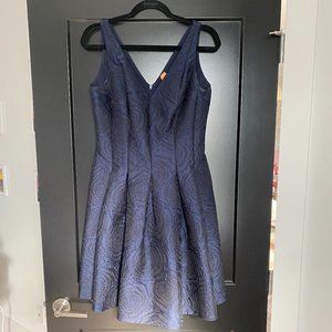 Ralph Lauren Navy Cocktail Dress Size 8